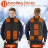 Heated Vest Electric USB Jacket Men Women Heating Coat Thermal Body Warmer Wear with 3 Temperature Levels - XXXL