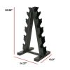 A-Frame Dumbbell Rack, Black (Store 5 Pairs) - Black