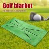 1pc Foldable Golf Hitting Mat; Swing Training Aid Portable Golf Practice Training Mat - 1pc