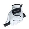 Men's White Golf Gloves; PU Wear-resistant Breathable Gloves For Left & Right Hands; Sports Clothing & Equipment - Left Hand 25 Yards