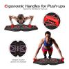 Home Gym Portable 34 Inch Push Up Board - Black & Red - Weights Accessories