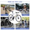 24 Speed Hybrid bike Disc Brake 700C Road Bike For men women's City Bicycle - as Pic