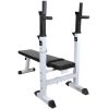 Fitness Workout Bench Straight Weight Bench - Black