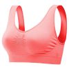 3 Pack Sport Bras For Women Seamless Wire free Bra Light Support Tank Tops For Fitness Workout Sports Yoga Sleep Wearing - PP_GY_MelonRed - XL