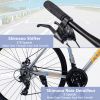 24 Speed Hybrid bike Disc Brake 700C Road Bike For men women's City Bicycle - as Pic