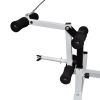 Weight Bench with Weight Rack, Barbell and Dumbbell Set 264.6 lb - Black