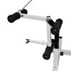 Weight Bench with Weight Rack, Barbell and Dumbbell Set 198.4 lb - Black