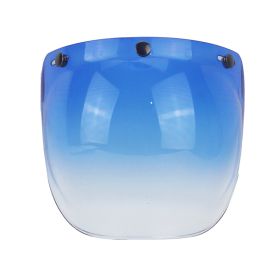 Windproof Universal Retro Helmet Bubble Goggles (Option: Single lens blue gradient)