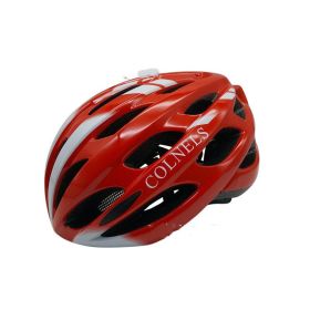 Bicycle helmet with taillight warning light glowing insect screen (Option: Red white)