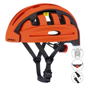 Electric scooter balance bike folding riding helmet (Color: Orange)