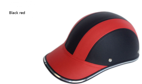 Motorcycle adult helmet (Option: Black red-Back logo)