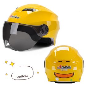 Universal Helmet Lightweight Winter Heating Helmet (Option: Yellow-A)