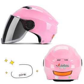 Universal Helmet Lightweight Winter Heating Helmet (Option: Pink-C)