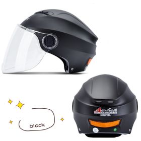 Universal Helmet Lightweight Winter Heating Helmet (Option: Black-D)