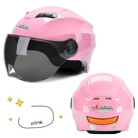 Universal Helmet Lightweight Winter Heating Helmet (Option: Pink-A)