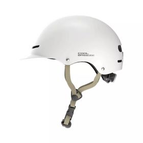 Cool Breeze Riding Helmet Cushioning And Anti-impact (Option: White-A)