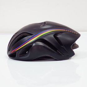 Pneumatic Road Mountain Bike Helmet Men And Women Cycling Helmet (Option: Black color line-L)