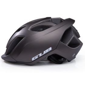 Bicycle Helmet Male Mountain Bike With Tail Light (Option: Titanium-One size)