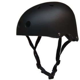 Rock climbing mountaineering ski helmet (Option: Matte black-M)