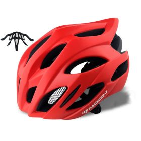 MOON bicycle helmet (Option: Red-L)