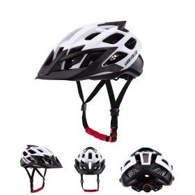 Outdoor Mountain Bike Sports Cycling Helmet (Option: Black white)