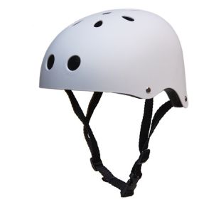 Rock climbing mountaineering ski helmet (Option: Matte white-M)