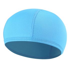 Bike liner cap outdoor motorcycle headgear (Option: Sky Blue-One size)