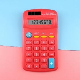 Student Calculator Palm Type 8 Digits (Option: 900A Red)