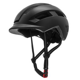 Multifunctional Bicycle Sports Helmet EPS Foam (Option: Pure black-One size)