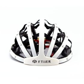 Convenient folding mountain bike helmet (Option: White-One Size)