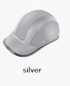 Motorcycle adult helmet (Option: Silver-Front logo)