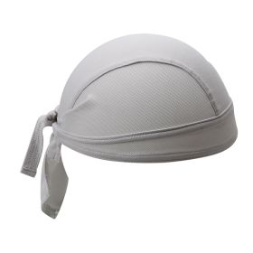 Outdoor Riding Sunscreen Sports Turban Headgear (Option: Grey-One size)