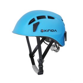 Outdoor Mountaineering Downhill Helmet Riding Hat Expand Protective Helmet (Color: Blue)