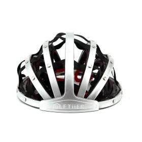 Folding mountain bike helmet (Color: Silver)