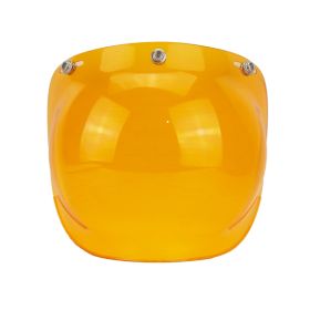 Windproof Universal Retro Helmet Bubble Goggles (Option: Single lens orange)