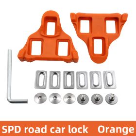 Pedals And Pedal Cleats Daquan SPD Road Bike Cleats (Color: Orange)