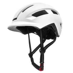 Multifunctional Bicycle Sports Helmet EPS Foam (Option: Pure white-One size)