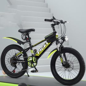 Single Pupil Shock Absorbing Variable Speed Mountain Bike (Option: Green-2 Style-18inch)