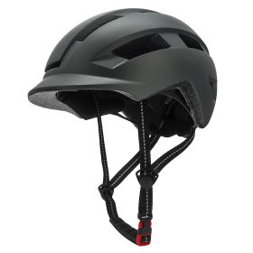 Multifunctional Bicycle Sports Helmet EPS Foam (Option: Dark Grey-One size)