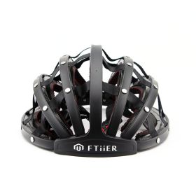 Convenient folding mountain bike helmet (Option: Black-One Size)