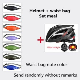 Bicycle Helmet Male Mountain Bike Road Wheel Sliding Balance Bike Breathable Riding Equipment (Option: Matte black package-One Size)