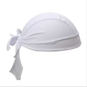 Outdoor Riding Sunscreen Sports Turban Headgear (Option: White-One Size)