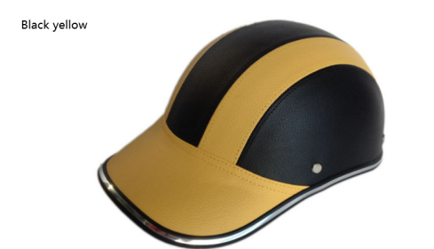 Motorcycle adult helmet (Option: Black yellow-Back logo)