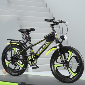 Single Pupil Shock Absorbing Variable Speed Mountain Bike (Option: Green-3 Style-18inch)