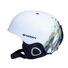 Ski Helmet Snow Safety Helmet Protective Gear Sports Equipment Head Protection Integrated (Option: Blue pits-S)