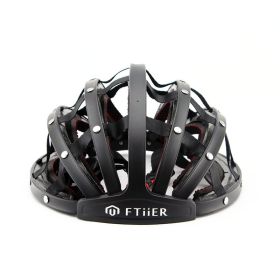 Folding mountain bike helmet (Color: Black)