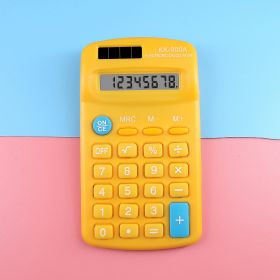 Student Calculator Palm Type 8 Digits (Option: 900A Yellow)