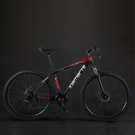 Aluminum Alloy Mountain Bike Shock Absorption Disc Brake (Option: Black Red-29inches 24speed)