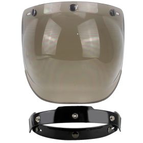 Windproof Universal Retro Helmet Bubble Goggles (Option: With bracket brown)