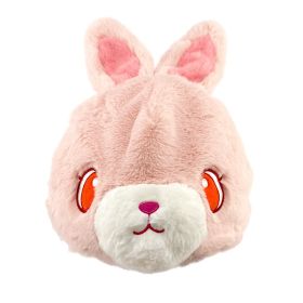 Original Cute Cartoon Animal Plush Ski Helmet Decorative Cap Set (Option: Pink rabbit)